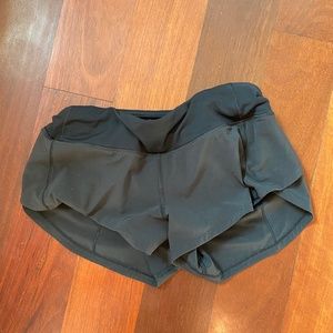 Lululemon Black Speed Up Shorts 2.5"
